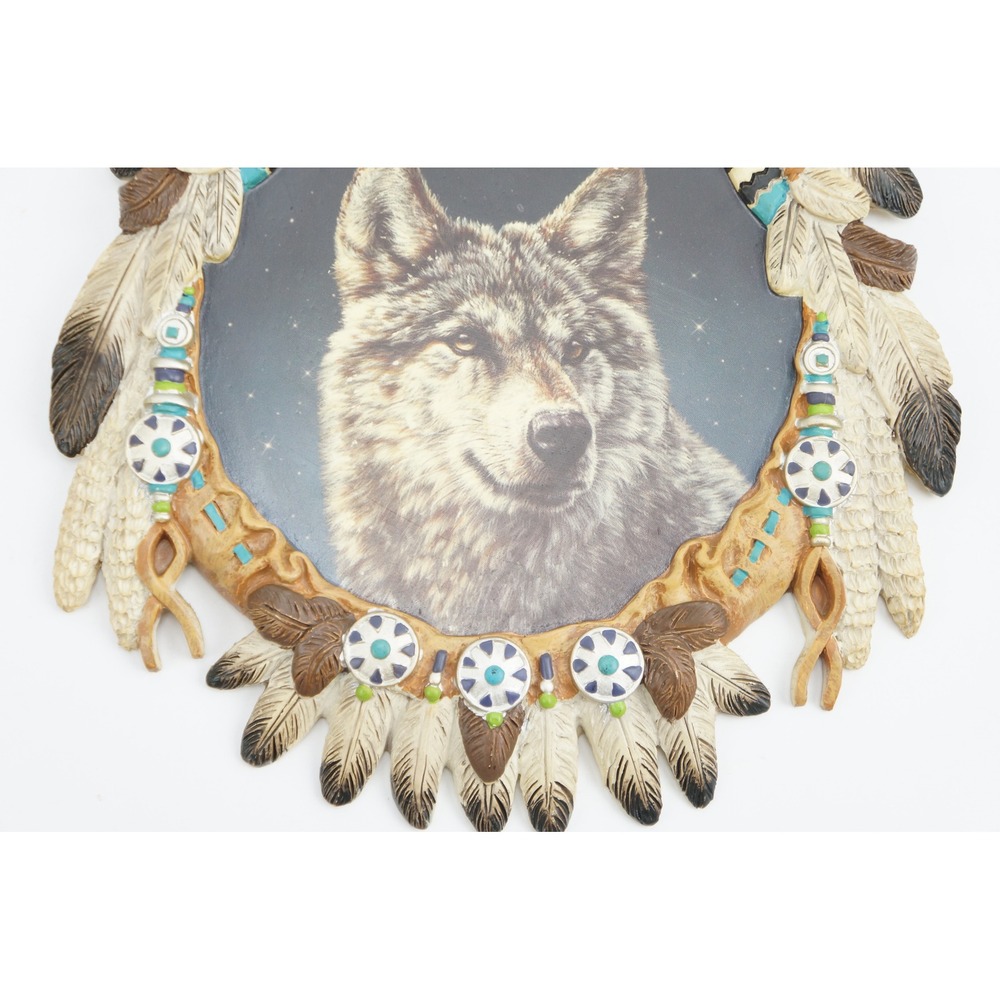 The Bradford Exchange Mystic Majesty Wolf Wall Plaque Vivi Crandall Excellent‎ - Picture 3 of 5